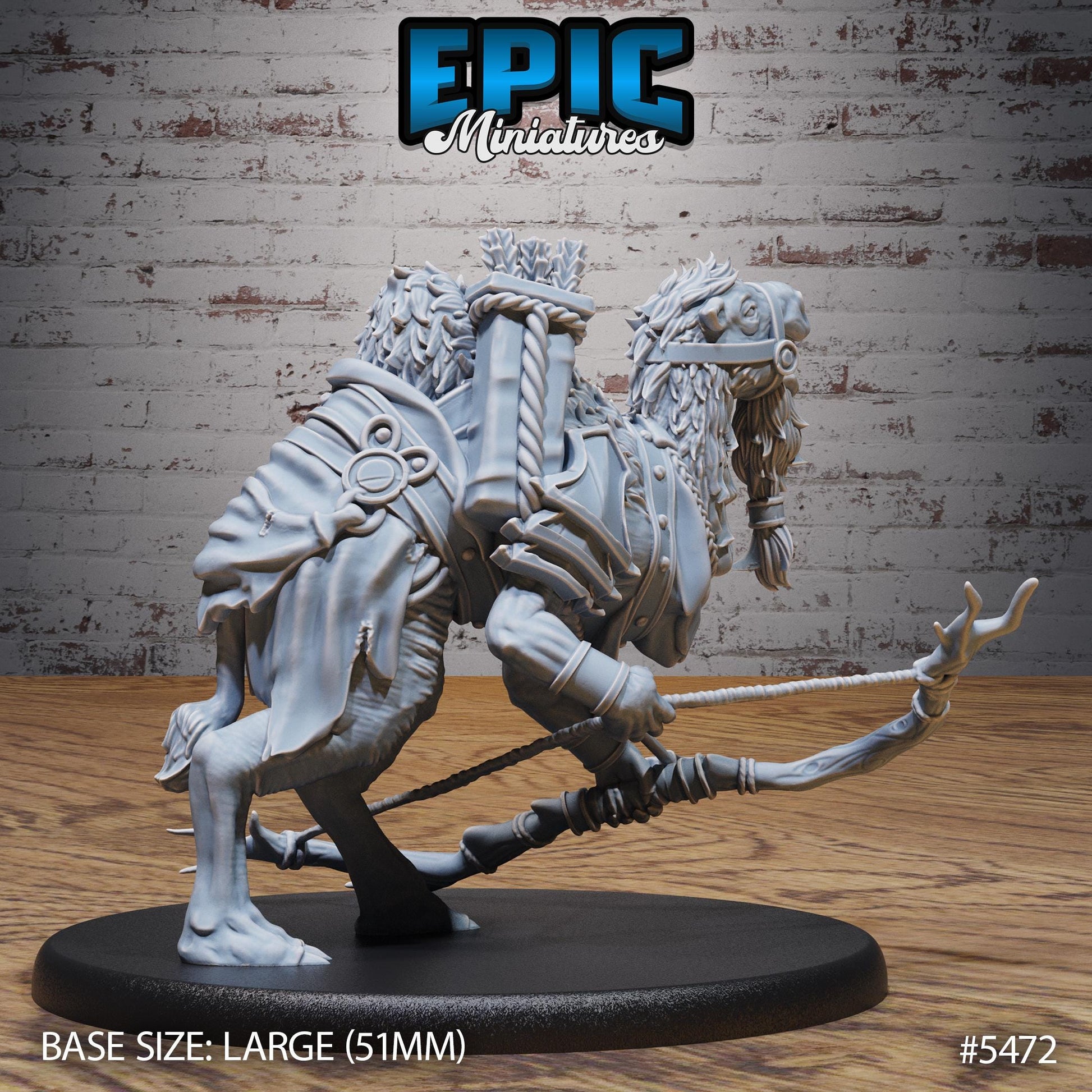 Camel Folk Warrior (Large) | #123 - Death Desert by EPIC Miniatures | High Quality Premium Resin | Bow, Animal, Beast, Enemy, Camelfolk, NPC