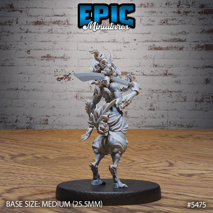Lynx Folk Dancer (Medium) | #123 - Death Desert by EPIC Miniatures | High Quality Premium Resin | Furry, Tabaxi, Female, Lady, Woman, Fox