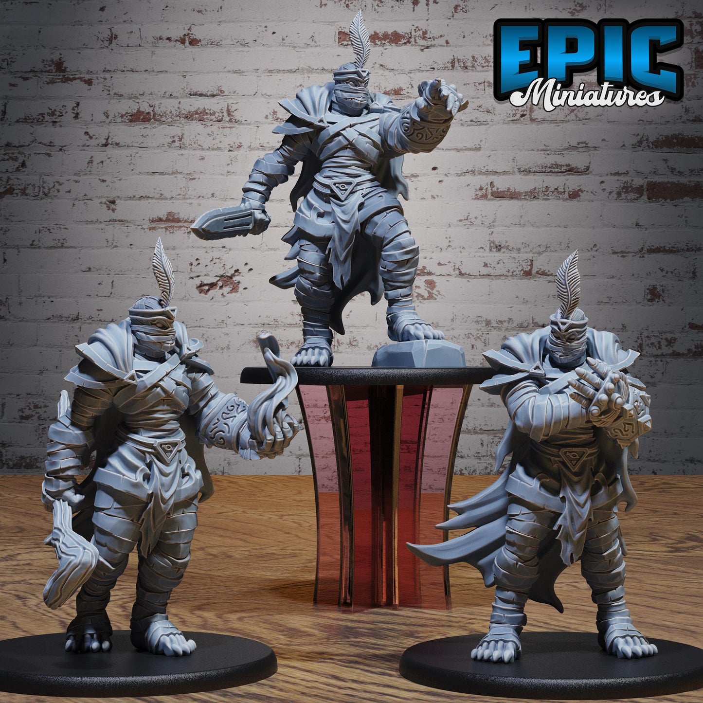 Mummy Champion (Large) | #123 - Death Desert by EPIC Miniatures | High Quality Premium Resin | Undead, Egyptian, Fighter, Boxer, Hand Combat