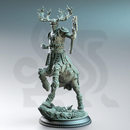 Gungnir of House Jernbark - Centaur Noble (Large) | DM Stash | A Fey Court | Centaurs, Druid, Armor, Shield, Paladin, Satyr, BattleAxe