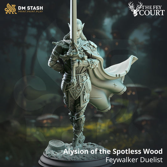 Alysion of the Spotless Wood - Feywalker Duelist (Medium) | DM Stash | A Fey Court | Sword, Female, Fighter, Elf, Half-Elf, Woman, Barbarian