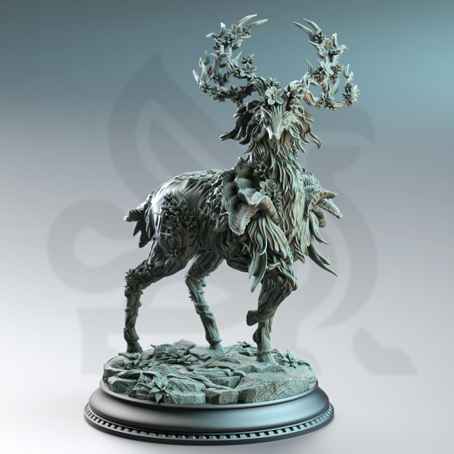 Gwynevel - First Daughter of Renmaeth (Large) | DM Stash | A Fey Court | Deer, Animal, Beast, Creature, Antlers, Moose, Forest, Stag King