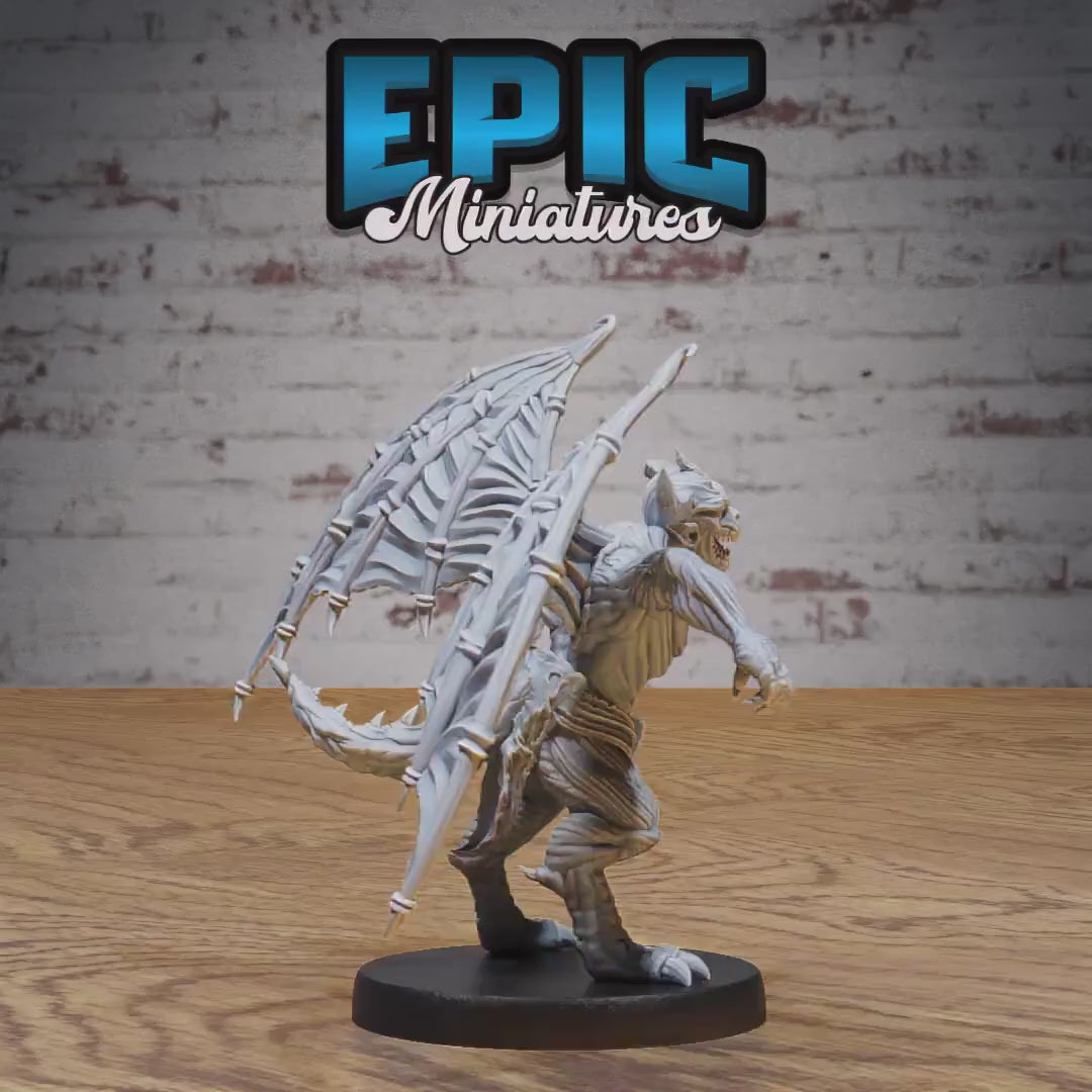 Devil Minion (Medium) | Premium DnD Miniatures | High Quality Resin | D&D RPG | Hell, Demon, Evil, Nine Hells, Minions, Wings, Creature