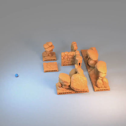Modular Rocks | Premium DnD Minis High Quality Resin | EPIC 28mm | Terrain, Environment, Scatter, Walls, Stones, Openlock, Interlocking