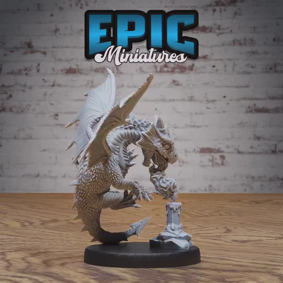 Red Dragon Wyrmling Miniature (Medium) | Premium DnD Minis High Quality Resin | Fantasy | Baby, Adorable, Cute, Candle, Wyvern, Dragons