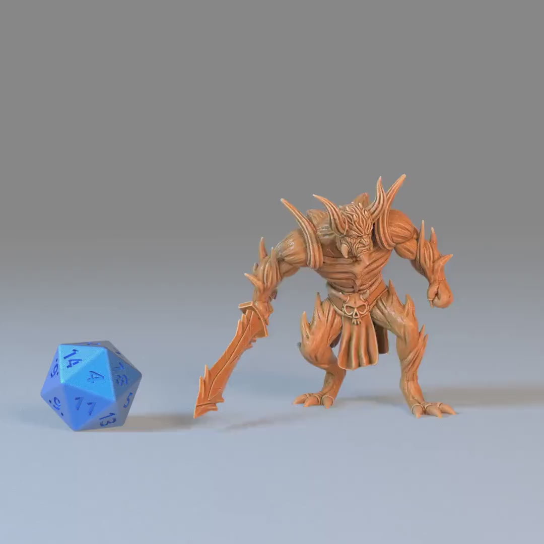 Devil Army (Medium) | Premium DnD Minis with High Quality Resin | EPIC | 28mm | TTRPG | Demons, Armies, Cult, Swords, Enemies, Horde, Fiends