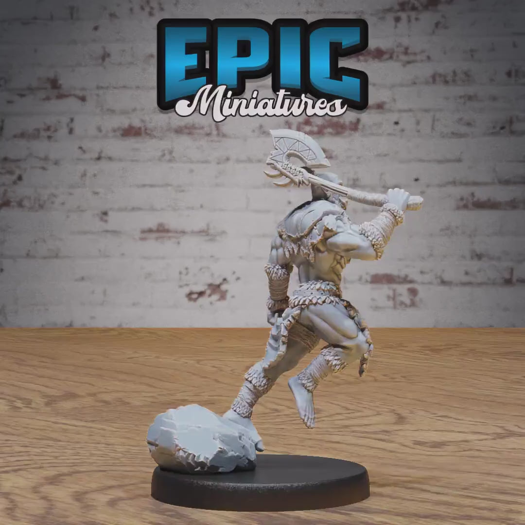 Orc Warrior (Medium) | Premium DnD Miniatures | High Quality Resin | D&D RPG | Cook, Pot, Cooking, Spoon, Tavern, Evil, Enemy, Goblin