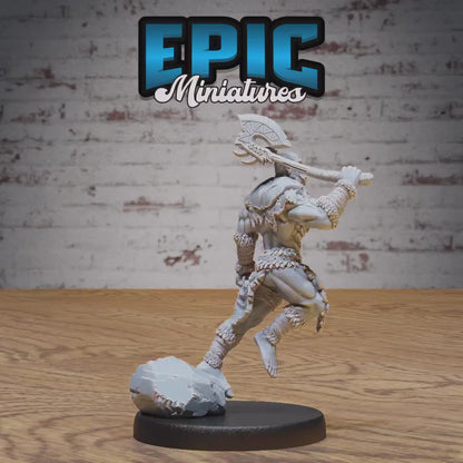 Orc Warrior (Medium) | Premium DnD Miniatures | High Quality Resin | D&D RPG | Cook, Pot, Cooking, Spoon, Tavern, Evil, Enemy, Goblin