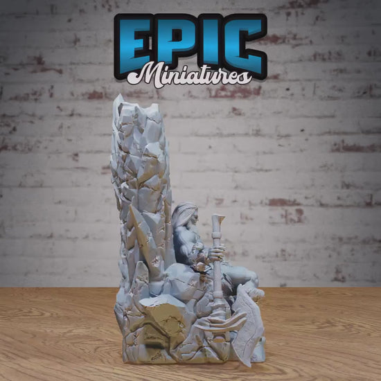 Jotun Frost Giant (Huge) | Premium DnD Miniatures | High Quality Resin | D&D RPG | EPIC | Ice Throne, Hammer, King, North, Frost, Barbarian