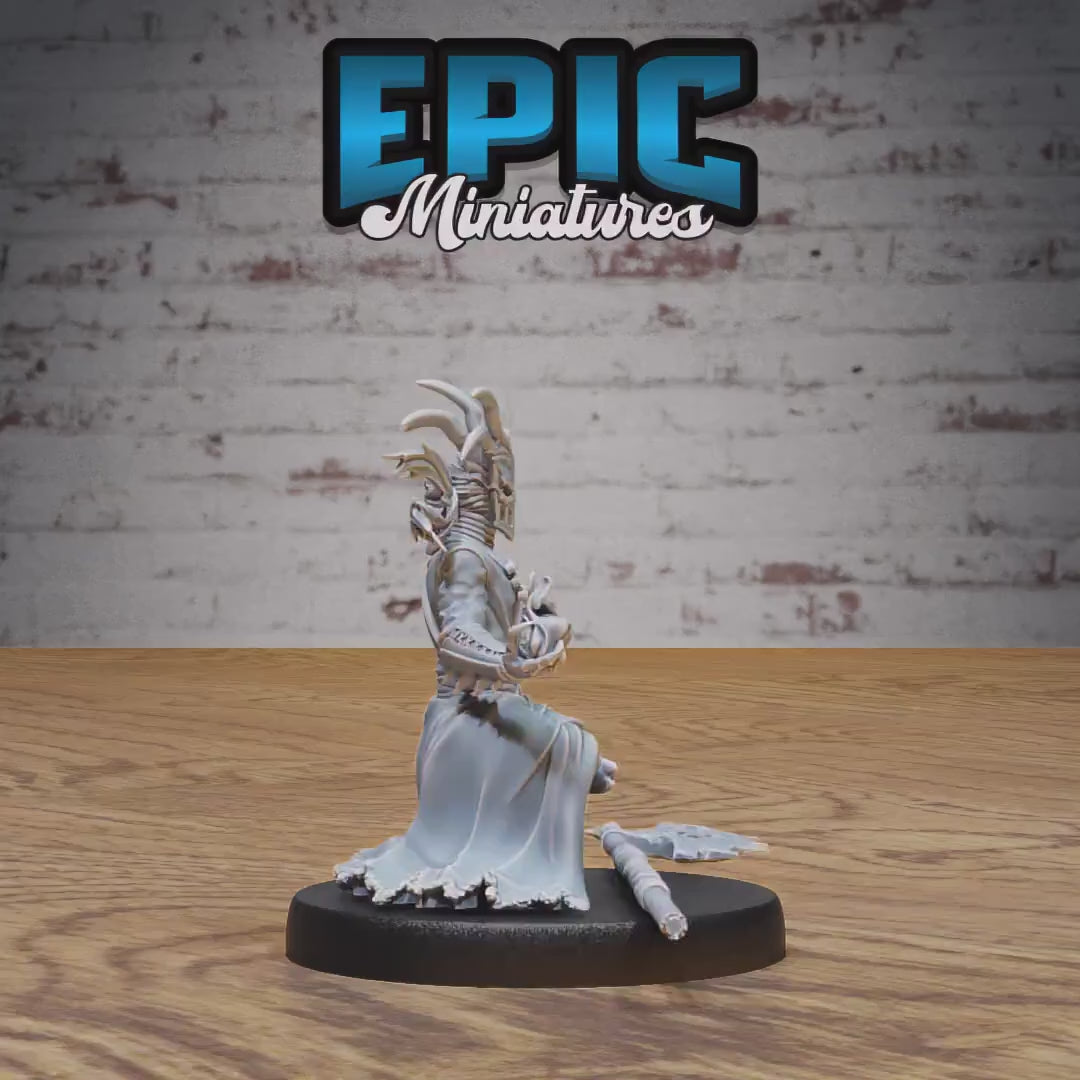 High Warlock (Medium) | Premium DnD Miniatures | High Quality Resin | D&D RPG | Evil, Wizard, Sorcerer, Pact, Hell, Tiefling, Meditate, Elf