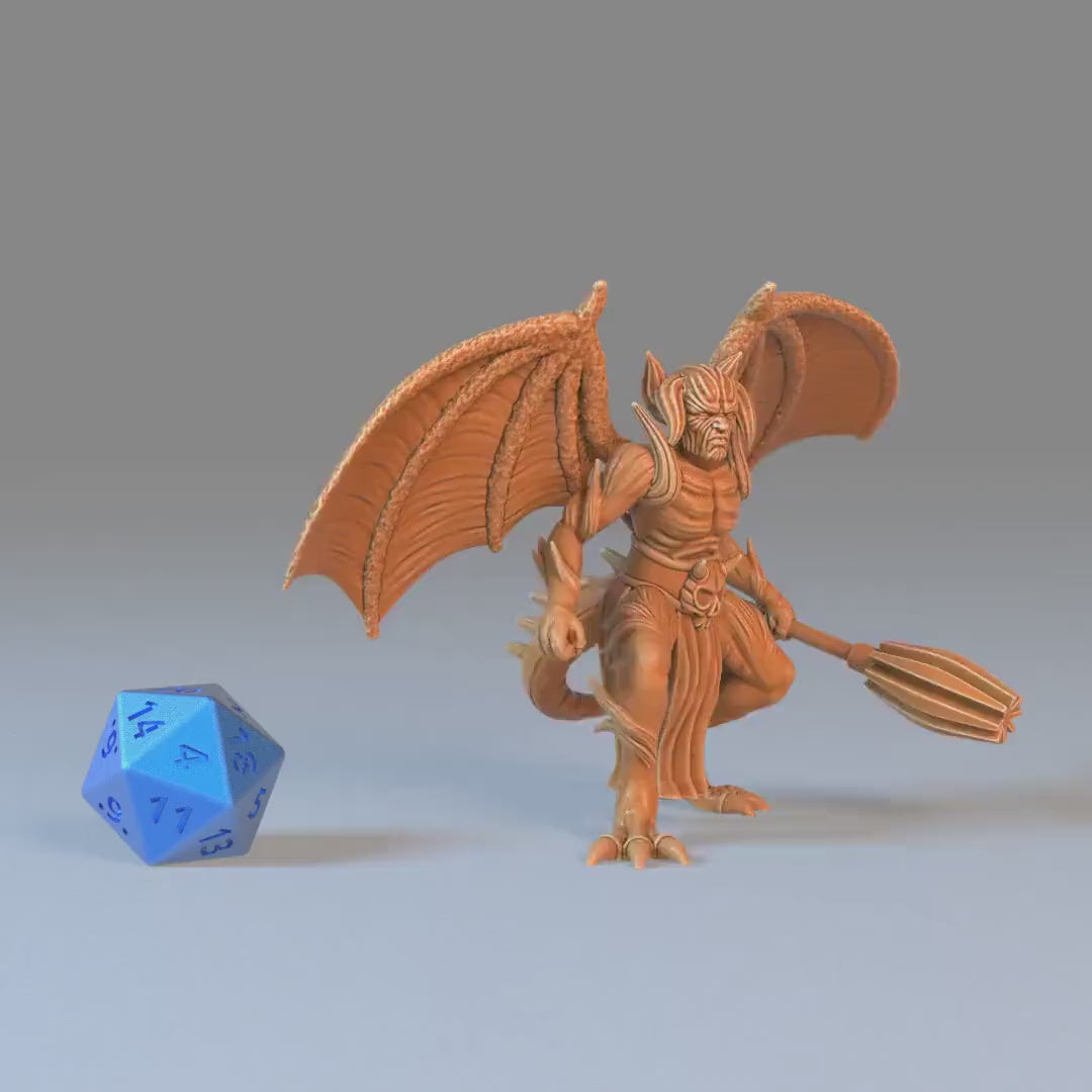 Winged Devil Army (Medium) | Premium DnD Minis with High Quality Resin | EPIC | 28mm | TTRPG | Demons, Armies, Cult, Swords, Enemies, Horde