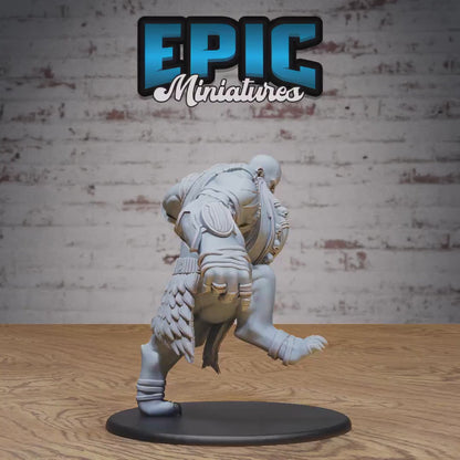 Hill Giant Smasher (Huge) | Premium DnD Minis High Quality Resin | D&D RPG | Big, Fat, Beard, Stomp, Troll, Hammer, Bald | Savage Attack