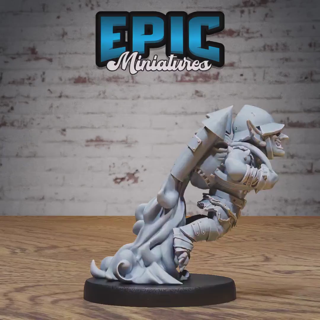 Goblin Miner (Medium) | Premium DnD Minis with High Quality Resin | Fantasy Male Goblin Gnome Miner | Rocket, Torch, Helmet, Bombs, Jetpack