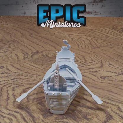 Harbor Boats Bundle | Premium DnD Miniatures High Quality Resin | Fantasy Scatter, Terrain Environment, Dock, Broken, Sail Boat, Row, Bayou