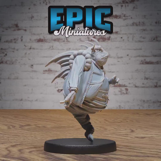 Marid Classic Miniature (Medium) | Premium DnD Minis High Quality Resin | Fantasy | Frog Genie Elemental Grung Water Toad Bull Amphibian