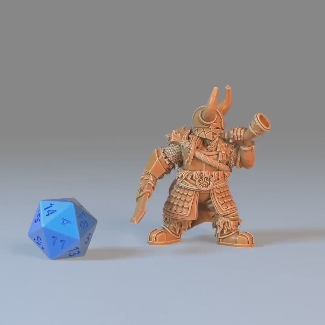 Dwarf Army (Medium) | Premium DnD Minis High Quality Resin | EPIC 28mm | Dwarves, Fighters, LOTR, Clan, Horn, Torch, Axes, Rage, Armies
