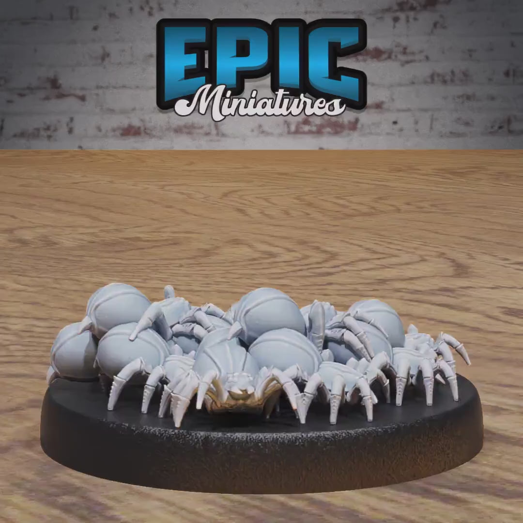 Spider Swarm (Medium) | Premium DnD Miniatures | High Quality Resin | D&D RPG | EPIC | Spiders, Tiny Beasts, Underdark, Webs, Creatures, Web