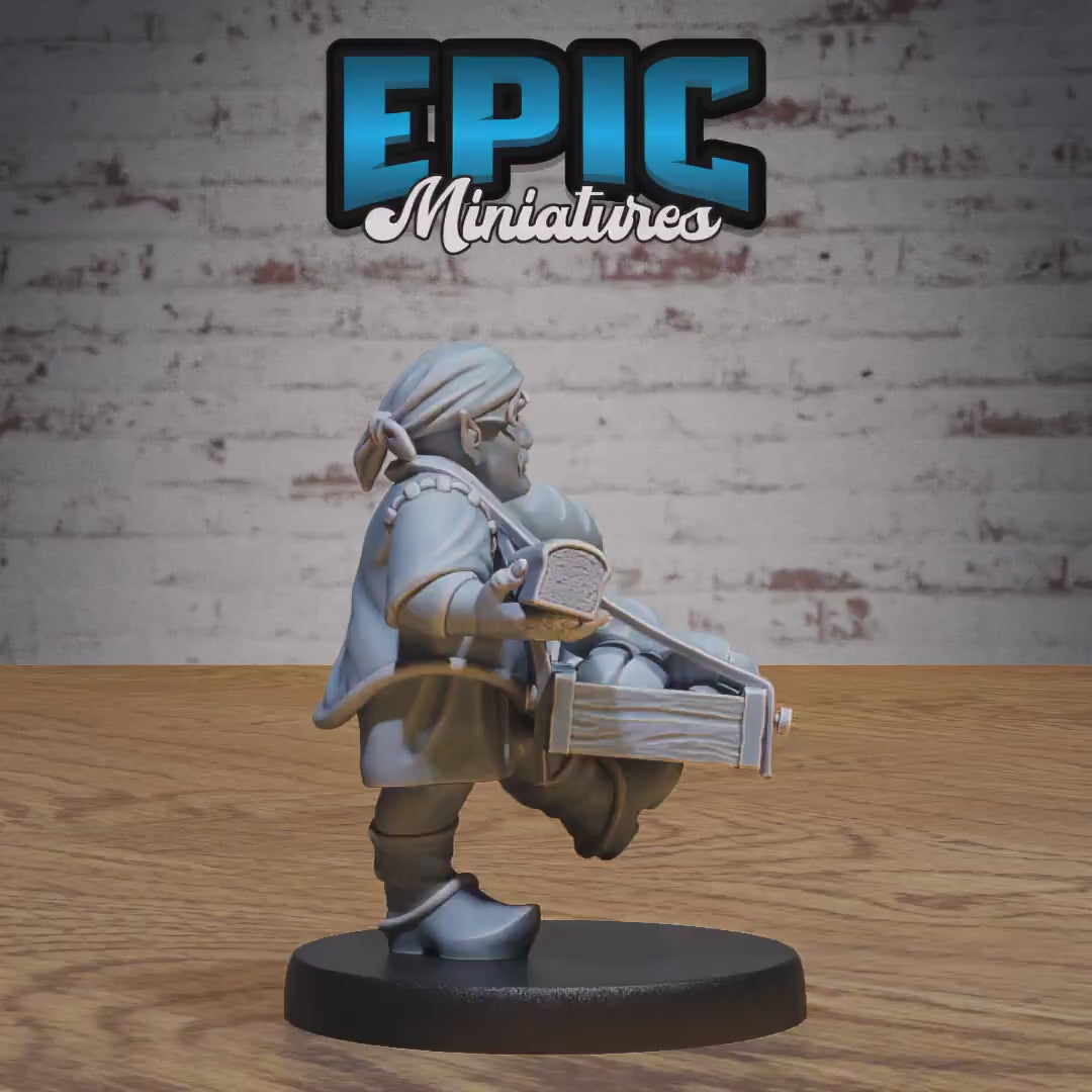 Halfling Villagers - 1/2 - (Medium) | Premium DnD Miniatures | High Quality Resin | D&D RPG | Gnome, NPCs, NPC, Villager, Citizen, Townsfolk