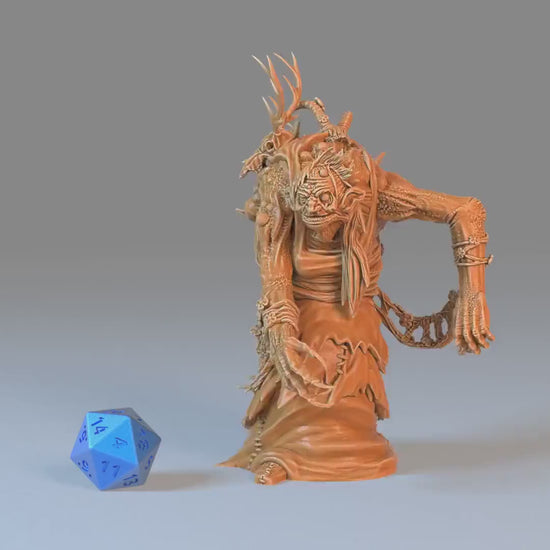 Annis Hag (Large) | Premium DnD Minis with High Quality Resin | EPIC | 28mm | Female, Hags, Dark Fey, Ogresses, Evil, Beast, Creature
