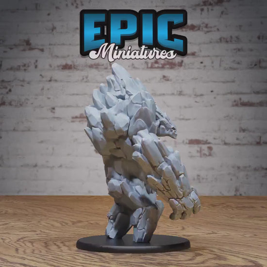 Earth Elemental (Large) | Premium DnD Minis | High Quality Resin Miniature | Fantasy, Rocks, Golem, Troll, Earth, Rock, Stone, Creature