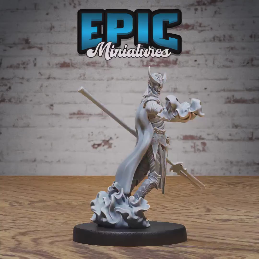 Infernal Knight Bundle (Large) | Premium DnD Minis | High Quality Resin Miniature | Fantasy, Hell, Horns, Skeleton, Lord, Demon, Devil