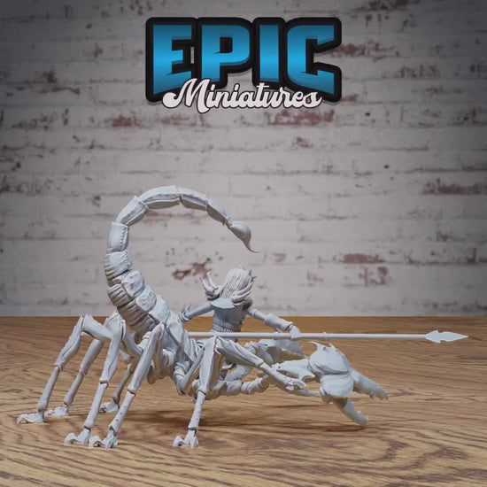 Scorpion Centaur Lady (Large) | Premium DnD Minis High Quality Resin Miniature | Female, Crab, Spear, Sword, Lobster, Monster, Abomination