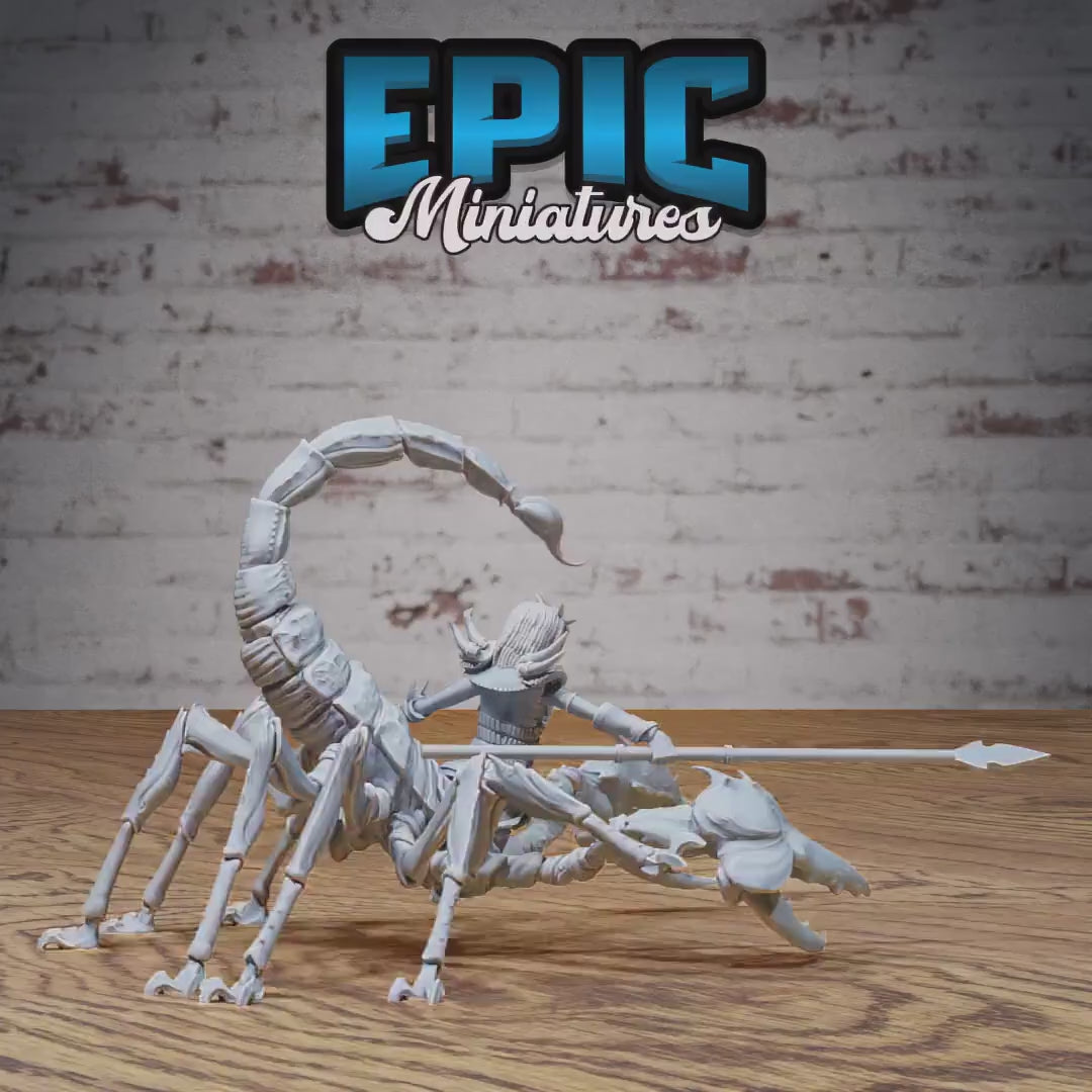 Scorpion Centaur Lady (Large) | Premium DnD Minis High Quality Resin Miniature | Female, Crab, Spear, Sword, Lobster, Monster, Abomination