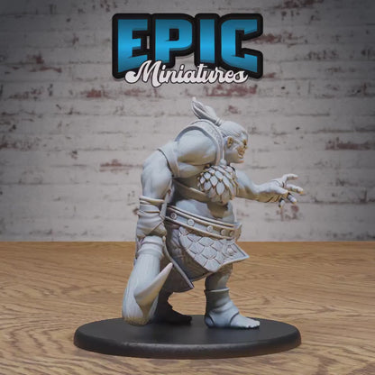 Orog Female (Large) | Premium DnD Miniatures | High Quality Resin | D&D RPG | Orc, Giant, Troll, Goblin, Fat, Club, Axes, Dual Wield, Ogre