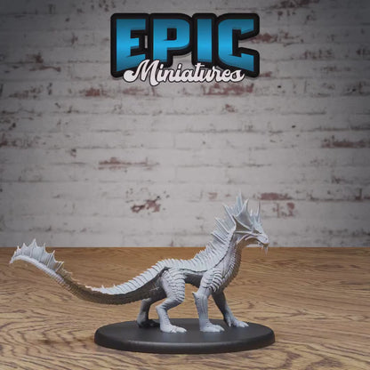 Guard Drake (Large) | Premium DnD Minis High Quality Resin Miniature | Wyrm, Dragon, Drakes, Mount, Saddle, Rock, Attack, Wyvern, Creature