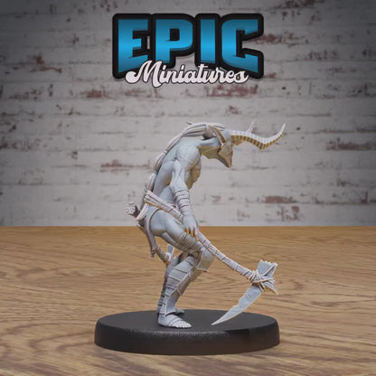 Lower Devil Warrior (Medium) | Premium DnD Miniatures | High Quality Resin | D&D RPG | Demon, Horns, Evil, Orc, Goblin, Running, Enemy, Bad