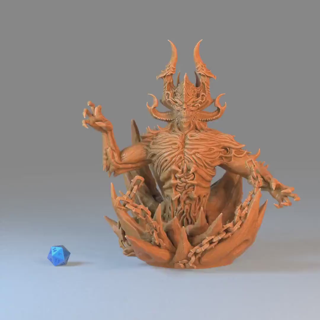 Belial (Huge) | Premium DnD Minis with High Quality Resin | EPIC | 28mm | TTRPG | Devil, Demon, Archdevil, Asmodeus, Hell, Infernal, Evil