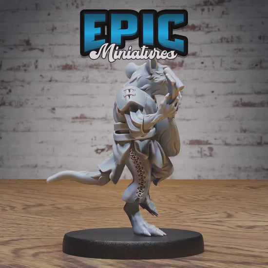 Sewer Rat Tribe Bundle A (Medium) | Premium DnD Minis | High Quality Resin | Fantasy Rats, Bard, Wizard, Cleric, Drunk, Enemy, Beast