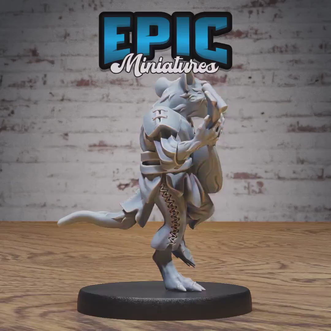 Sewer Rat Tribe Bundle A (Medium) | Premium DnD Minis | High Quality Resin | Fantasy Rats, Bard, Wizard, Cleric, Drunk, Enemy, Beast
