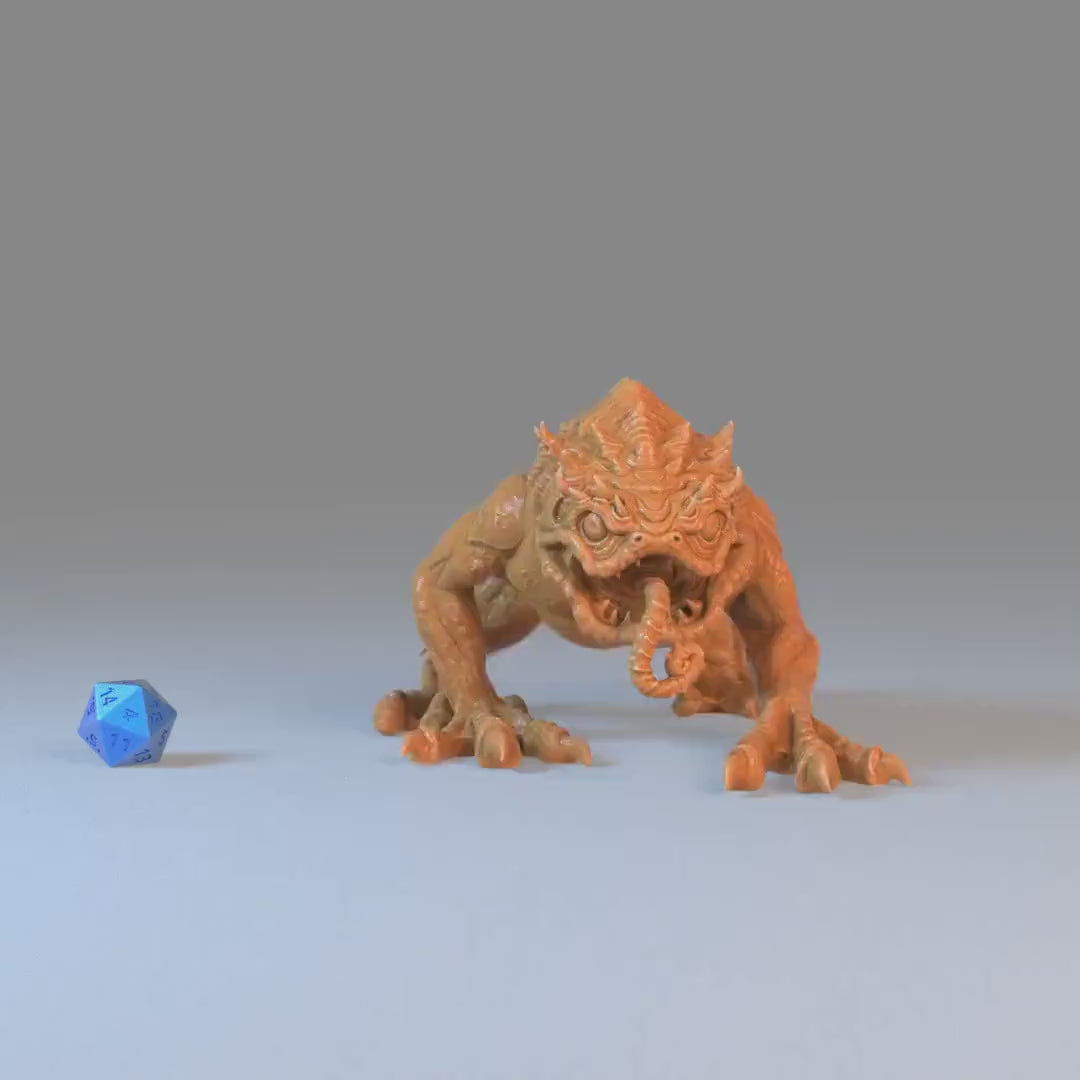 Wuhnan Toad (Huge) | Premium DnD Minis with High Quality Resin | EPIC | 28mm | Frog, Iguana, Chameleon, Creature, Forest Enemy, Monster