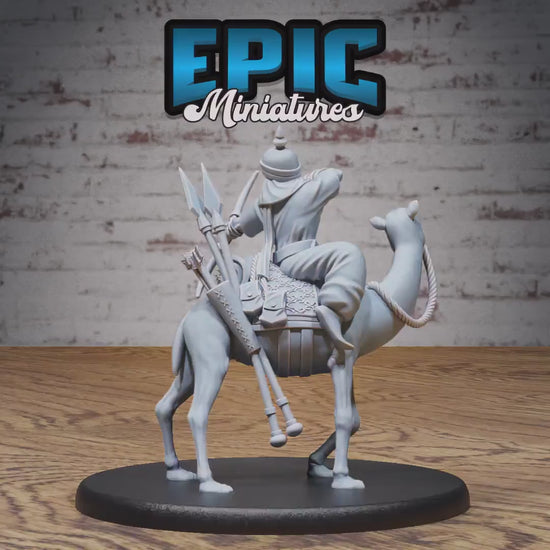 Oriental Army B (Medium+Large) |Premium DnD Minis High Quality Resin Miniature| Mage, Dancer, Rider Mount, Arabian Desert Middle East, Camel