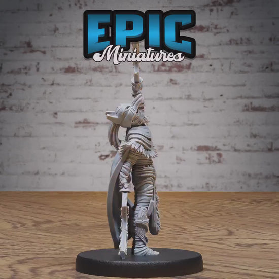 Mummy Warrior Miniatures A (Medium) | Premium DnD Minis High Quality Resin | Fantasy, Mummy, Skeleton, Undead, Anubis, Egyptian