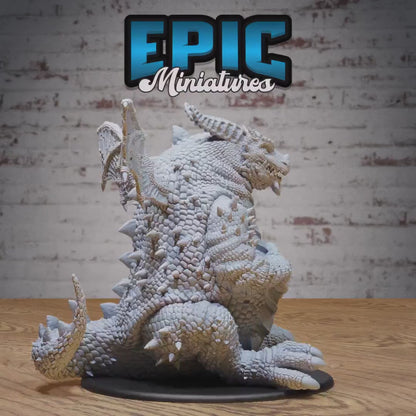 Fat Dragon (Gargantuan) | Premium DnD Miniatures | High Quality Resin | D&D RPG | EPIC | Lazy, Fire Breathing, Small Wings, Sleeping, Guard