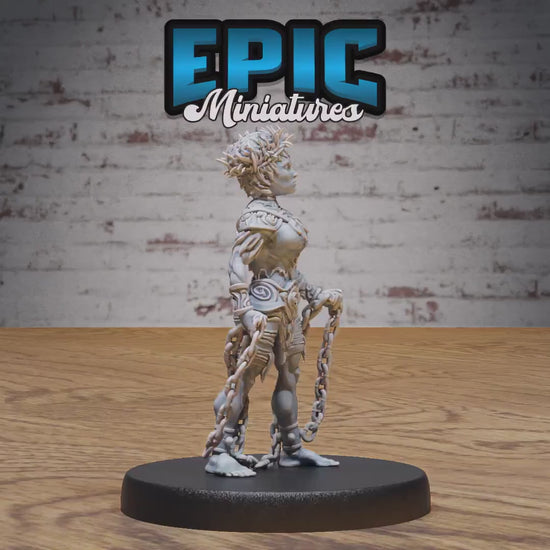 Slave Halfling (Medium) | Premium DnD Miniatures | High Quality Resin | D&D RPG | EPIC | BG3 Hope, Gnome, Chains, Torture, Tied, Prisoner