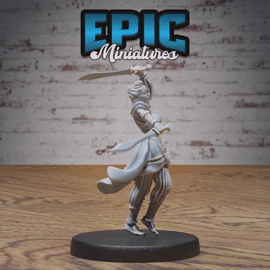 Belly Dancer (Medium) | Premium DnD Minis High Quality Resin Miniature | Swords, Katana, Female, Woman, Exotic, Arabic, Arabian, Middle East