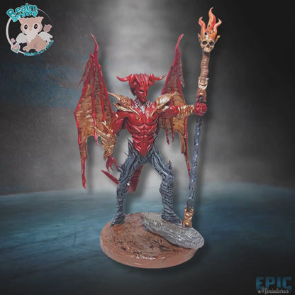 Devil Lord Bundle (Medium+Wings) | Premium DnD Minis High Quality Resin Miniature |Fantasy Demon| Raphael, BG3, Baldur's Gate, Demon, Flying