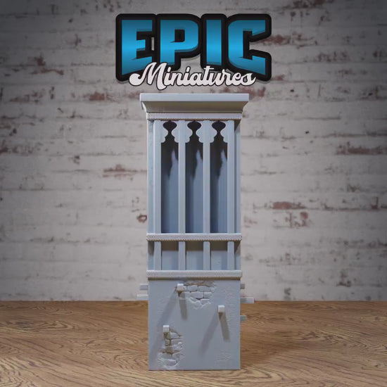 Wind Tower | Premium DnD Minis High Quality Resin Miniature | Desert, Structure, Building, Air, Eastern, Sand, Arabian, Middle East, Spire