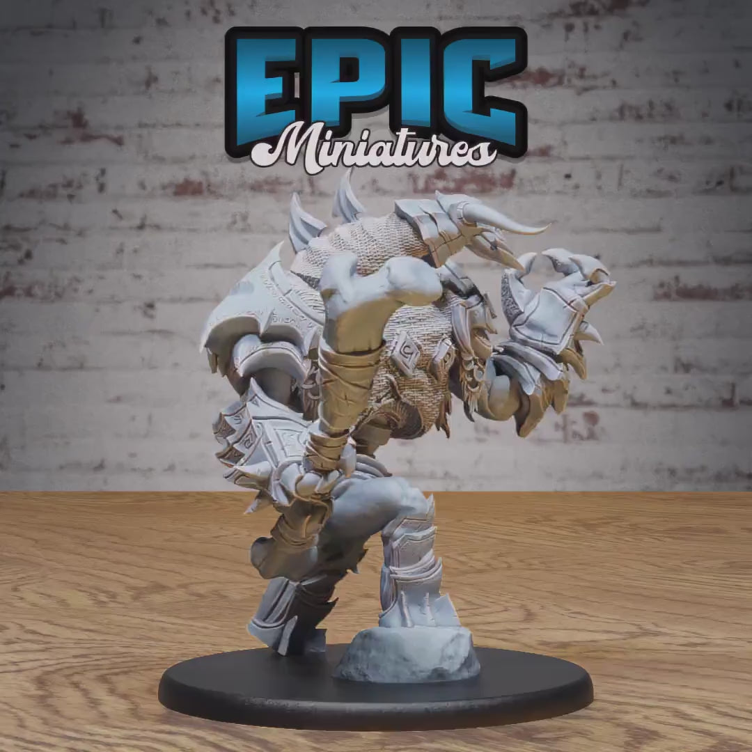 Bone Guard (Large) | Premium DnD Miniatures | High Quality Resin | D&D RPG | EPIC | Animated Skeleton Creature, Skeletal Demon, Undead Beast