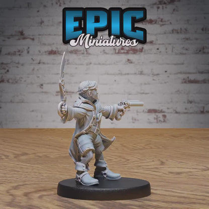 Young Halfling Cabin Boy (Medium) | Premium DnD Miniatures | High Quality Resin | D&D RPG | Pirate, Adventurer, Map, Pistol, Cutlass, Shoot