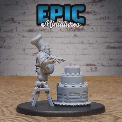 Halfling Villagers - 2/2 - (Medium) | Premium DnD Miniatures | High Quality Resin | D&D RPG | Baker, Seamstress, Villager Citizen Townsfolk