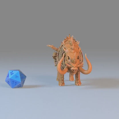 Forest Boar (Large) | Premium DnD Minis with High Quality Resin | EPIC | 28mm | Creature, Beast, Pig, Wild, Hog, Mount, Armor,
