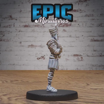 Ancient Egyptian High Priest Miniature (Medium) | Premium DnD Minis High Quality Resin | Fantasy, Mummy, Tomb, Magic, Scythe