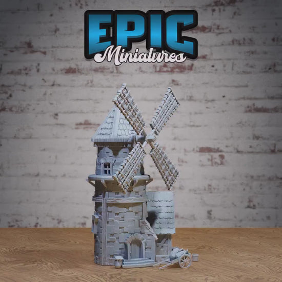 Windmill | Premium DnD Miniatures | High Quality Resin | D&D RPG | Farm, Windmill, BG3, Baldur's Gate 3, Country, Building, Environment