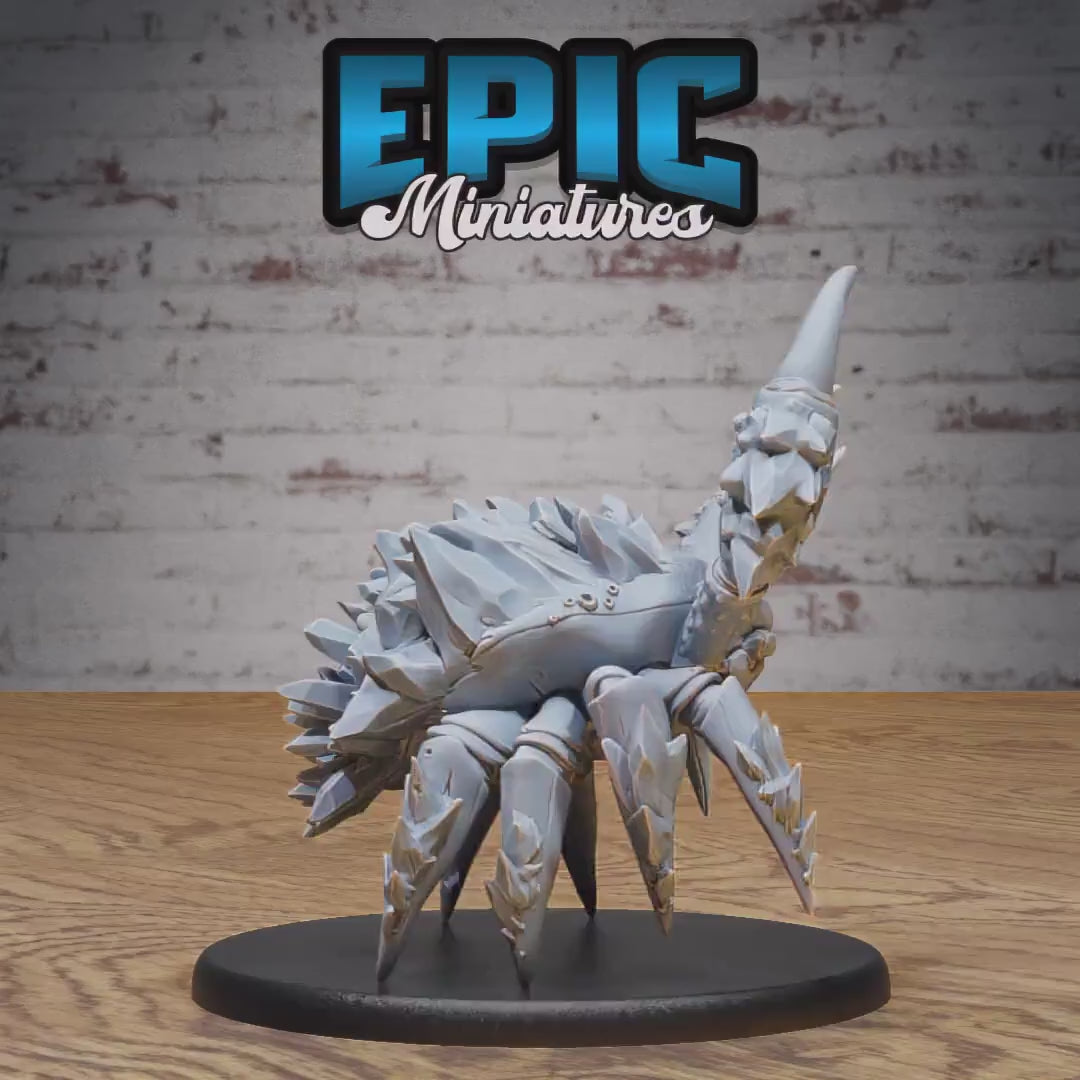 Frost Crab (Large) | Premium DnD Miniatures | High Quality Resin | D&D RPG | EPIC | Sea, Beast, Snow, Winter, Abominable, Arctic Campaign