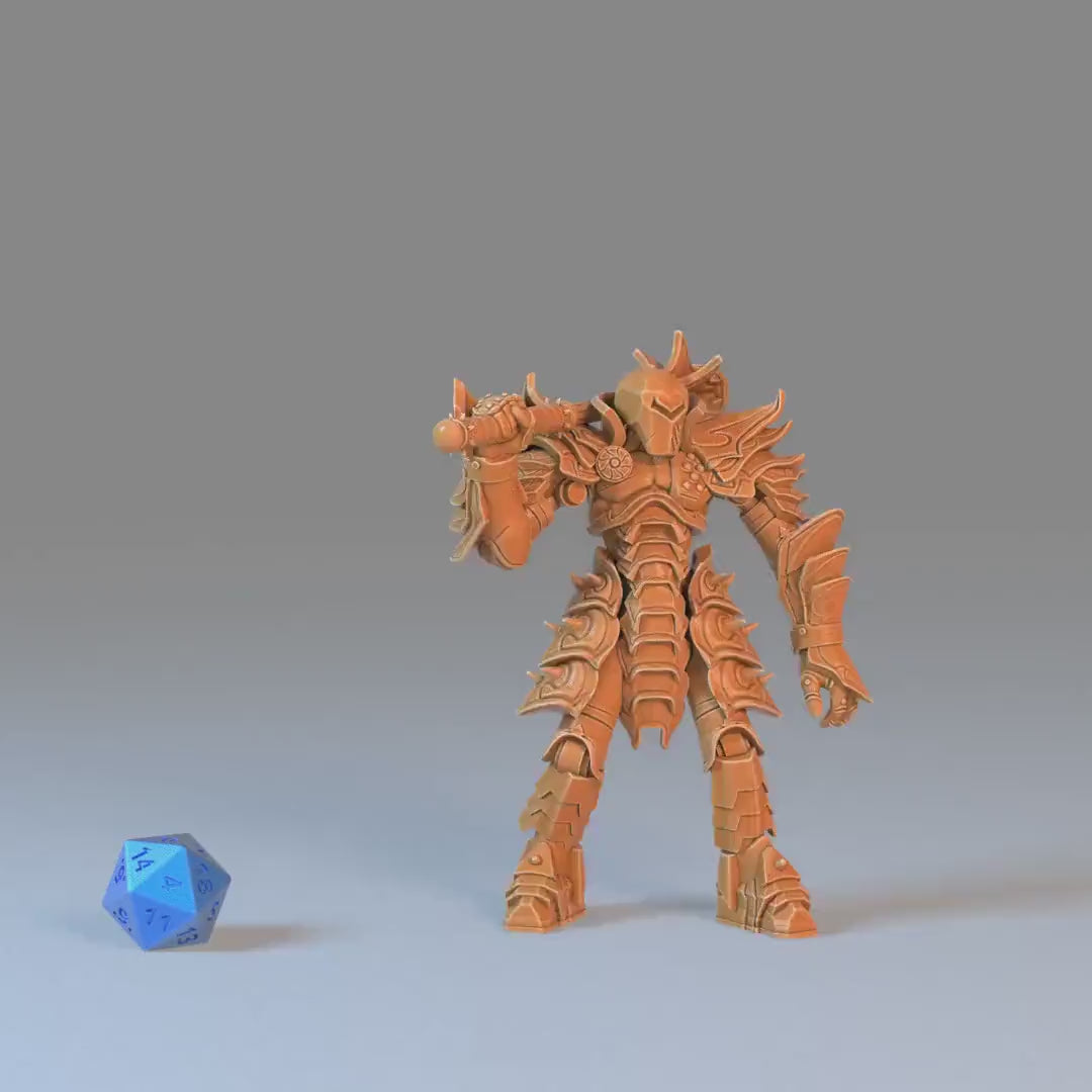 Iron Golem (Large) | Premium DnD Minis High Quality Resin | EPIC 28mm | Automaton, Golems, Construct, Machine, BG3, Guards, Security, Sentry
