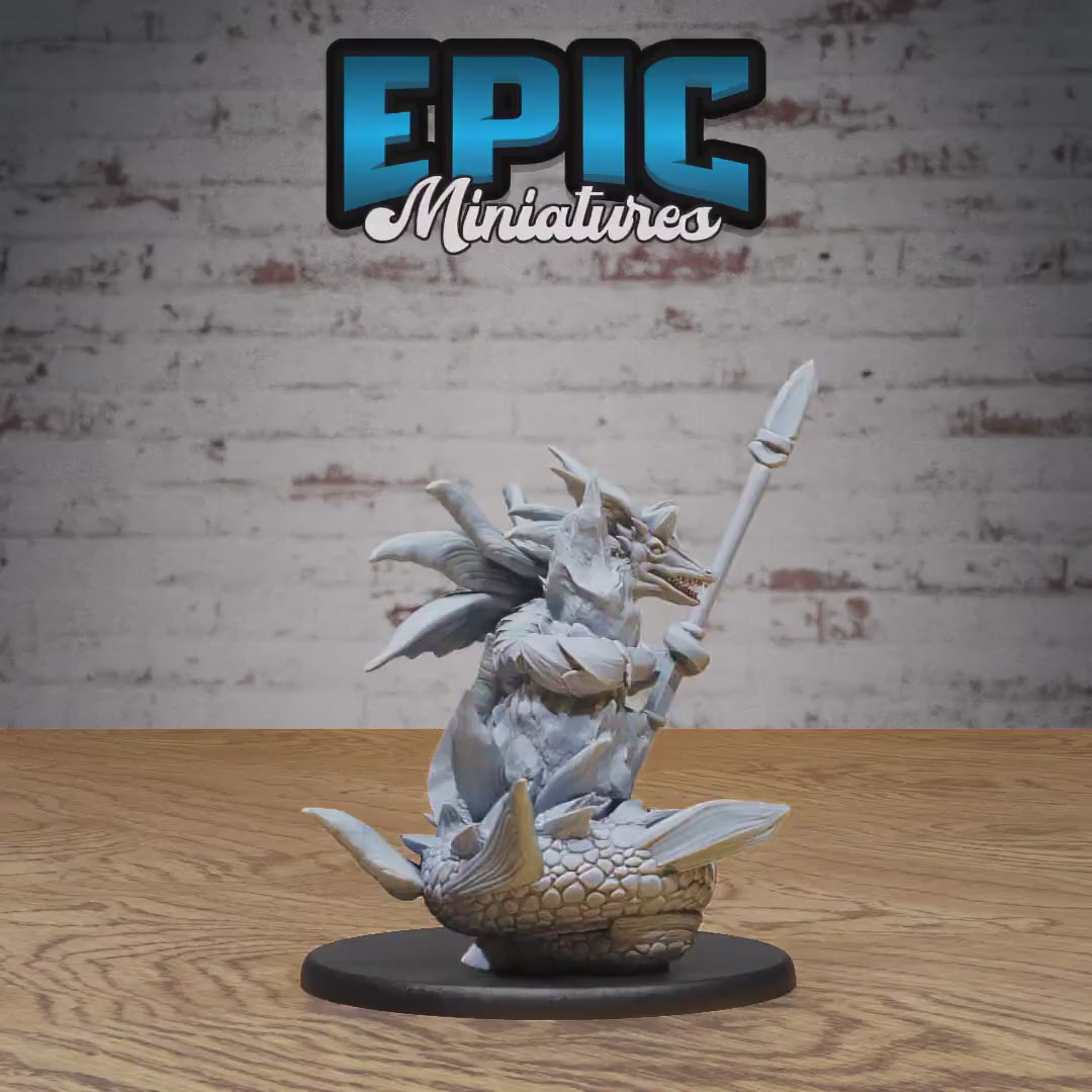 Wastrilith Water Demon (Large) | Premium DnD Miniatures | High Quality Resin | D&D RPG | Beast, Creature, Snake, Eel, Serpant, Hooks, Fish